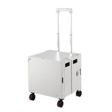 이스턴 대용량 접이식 캠핑 카트 계단 주행형 항공기 휠 핸드카트 (컵홀더/히든커버 포함), 1개, 평지 주행형 - 화이트