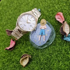 ALBA 雅柏PAIR金耀時光浮雕耀文情侶對錶 VJ42-X370G/VJ22-X431G (40mm/30mm)現代鐘錶