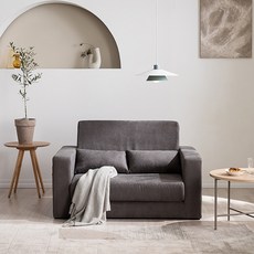 리브 2인용 ACL 아쿠아가죽 접이식 소파베드, 그레이