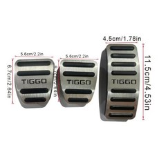 자동차 페달 가속 가스 브레이크 풋 레스트, 2. MT Silver 3 pcs, 기본