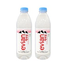에비앙 천연 광천수 500ml 2개세트, 2개