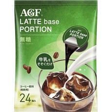 에이지에프 라떼 베이스 포션 커피 논 슈가, 1개, 24개입, 18g