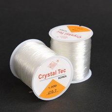 Crystal Tec 水晶彈力線 穿珠材料, 1個, 【0.5mm*100m】,透明水晶彈力線【隔日達】