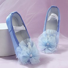 달콩슈 여아용 발레화 새틴 왕관 리본 발레슈즈 DBS307
