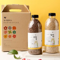 농부플러스 렌틸콩 찰현미 2병선물세트, 2개