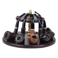 아마존평점4.5+ 미국출고 169523 WodGod 담배 파이프 스탠드 홀더 10개의 파이프용 나무 홀더 랙