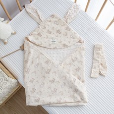 DIU 寶寶產房抱被豆豆絨安撫初生嬰兒包被四季加厚襁褓棉新生兒抱被子