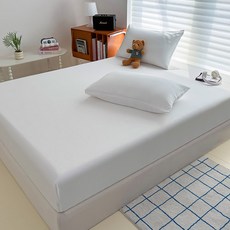 장착 시트 천연 실크 매트리스 커버 솔리드 컬러 더블 킹 사이즈 맞춤 탄성 밴드 침대 포함