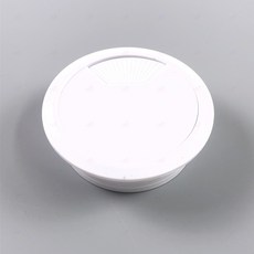 데스크 전선 마감 캡 구멍 마개 커버 덮개 홀캡 책상 ABS 60mm 흰색, 1개
