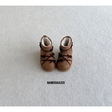 나무키즈 리본 뮤트 어그부츠 190 여아 숏부츠 데일리 체스넛
