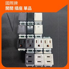 Panasonic國際牌 星光系列埋入式插座 金屬風 單切雙切單插座接地 省空間 實用耐用, 1個, 埋入式插座,白色