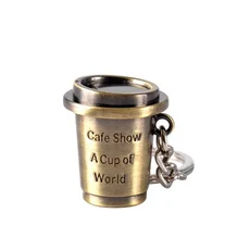 커피 키체인 라떼 파우더 해머 바닥 없는 손잡이 카페 바 미니 소형 소형 펜던트 기념품 에스프레소 액세, 한개옵션1, 15 1pcs, 1개