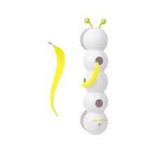 貓咪毛毛蟲玩具 釋放雙手自動感應電動玩具, 1個, 感應毛毛一條送2個尾巴送薄荷魚一條