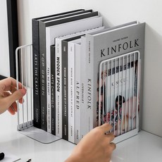 라인 L자 북엔드 2p세트(화이트)