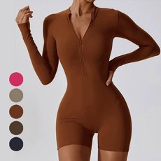 요가복 점프수트 필라테스복 올인원 바디수트, 이 옵션은 가슴 패드 불포함, M