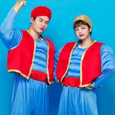 바이시스 근육맨수트 지니 알라딘 할로윈 코스튬 반티 졸업사진 룩