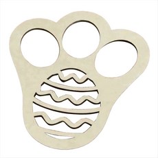 부활절 토끼 발 프린트 스텐실 바닥 토끼 발자국 템플릿 재사용 스텐실