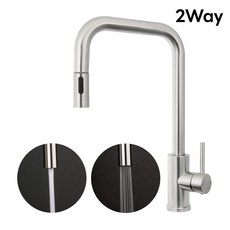 주방수전 거위목 스텐 고급형A 싱크대수전 주방 수도꼭지 SUS304, 스텐 고급형A MW1800, 1개