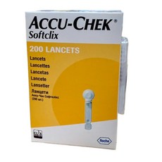 【羅氏】羅氏舒柔採血筆 專用採血針200支/盒 (滅菌), 1個, 羅氏舒柔血糖針/200支
