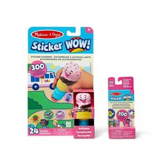 Melissa & Doug 멜리사앤더그 스티커 와우 아이스크림 리필 200매 세트 113795 7821749276, Ice Cream