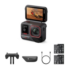 Insta360 Ace Pro 2 8K AI運動相機 Leica鏡頭 翻轉螢幕 FlowState防震 防水 雙電池套裝 台灣公司貨, 黑色, Ace Pro2