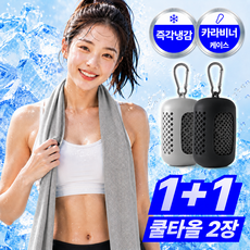 더루마 아이스쿨 MAX 3.0 쿨타올 쿨링 냉감 휴대용 스포츠타올, 1개, 쿨블랙+쿨그레이 1개, 쿨블랙+쿨그레이