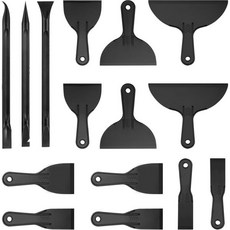 퍼티 나이프 15팩 세트 2개 스프레더 스패클 도구 플라스틱 스크레이퍼 디테일 3개 스패클링용 유연한 페인트, 스크래퍼 껌칼 퍼티 나이프 15팩 세트 2개 스프레더