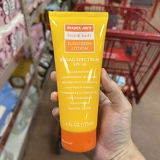 트레이더조 Trader Joe 페이스 앤 바디 선스크린 로션 SPF30, 1개