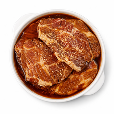 태광갈비 돼지 목살 칼집 양념 왕구이 돼지갈비맛, 250g, 2개