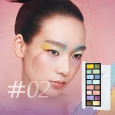 Cheeryep 치엔옌 올인원 16구 아이섀도우 팔레트 컨셉 파티 데일리 메이크업, 02호, 1개