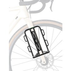 ROCKBROS 전면 자전거 랙 알루미늄 합금 수하물 투어링 캐리어 3kg(6.6파운드) 용량 산악 로드 바이크 카고 사이클링 장비