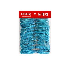 블루 6mmx6m 재료 수집품 공예 모루, 10줄X1봉