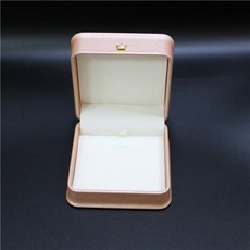 珠寶pu首飾盒戒指盒皇冠珠寶盒吊墜項鏈盒子求婚首飾包裝盒手鏈盒, 玫瑰金小吊墜盒, 1個