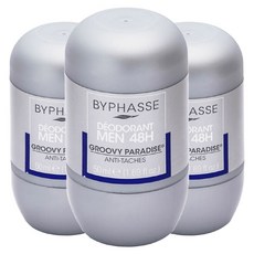 바이빠세 데오드란트 맨 48H 그루비 파라다이스, 3개, 50ml