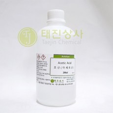 아세트산 3Mol (초산 빙초산 Acetic Acid) CP 64-19-7 450ml