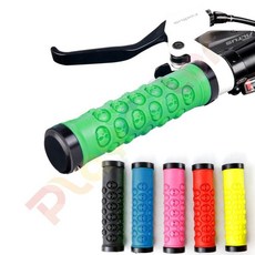 骷髏頭立體刻印 鋁合金鎖死握把套 登山車下坡車適用, 1個, 紅色