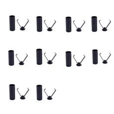 힐올 후드끈 마감팁 스트링 홀더 10P, 1개, 블랙