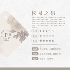PURELY 香水吊卡 松幕之泉 車用衣櫃香氛, 1個, 純粹香片, 10g