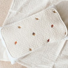 Ma lolotte 嬰兒枕套嬰幼兒吸汗枕墊新生兒 100 支純棉, 楓樹_嬰兒防汗枕套