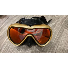 游龍潛水 MR.DIVING 潛水面鏡 單面鏡 反光面鏡, 金色