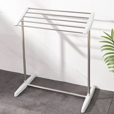 스틸 미니 빨래건조대 1단 실내 원룸 공간활용 기숙사 1인가구 속옷 양말 수건 건조대, 화이트