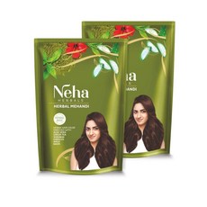 인도정품 Neha 네하 허브 메한디 헤나 천연 염색 500g, 1개