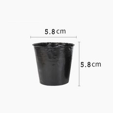 JINGHENG 화분 소프트 포트 화훼 분재 재배용 농장 묘목 자루 봉지 모종 육묘 육종 35x30 10개, 5.8x5.8 × 500개