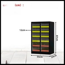 네일아트 용품 보관함 크림화이트 매니큐어 캐비닛 조합 서랍장, 1.4mm, 블랙 87 높이 12 (대형)