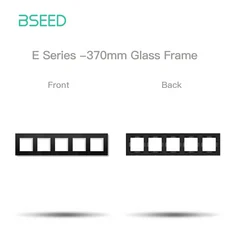 BSEED 와이파이 스마트 클릭 단추 라이트 스위치 조광기 커튼 DIY 기능 부품 유리 프레임 전원 EU 소켓, 01 EU, 02 Five Frames