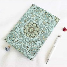 INSAVII 책 커버 다이어리 커버 패브릭 소재 빈티지 디자인 책 보호 오염 방지, A5북커버