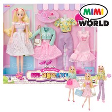 어서오세요 미미 러블리 옷가게 인형놀이 세트 장난감, 1개