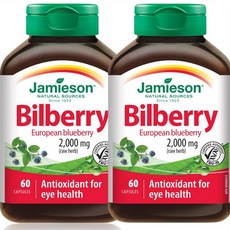 눈건강 빌베리 추출물 시력개선 안구건강 2개 60정 자미에슨 캐나다내수용