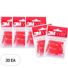 쓰리엠 VHB 양면테이프 사각 2p, 30개