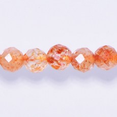 杰鴻 太陽石切角圓珠 DIY手工飾品材料, 1個, 2mm